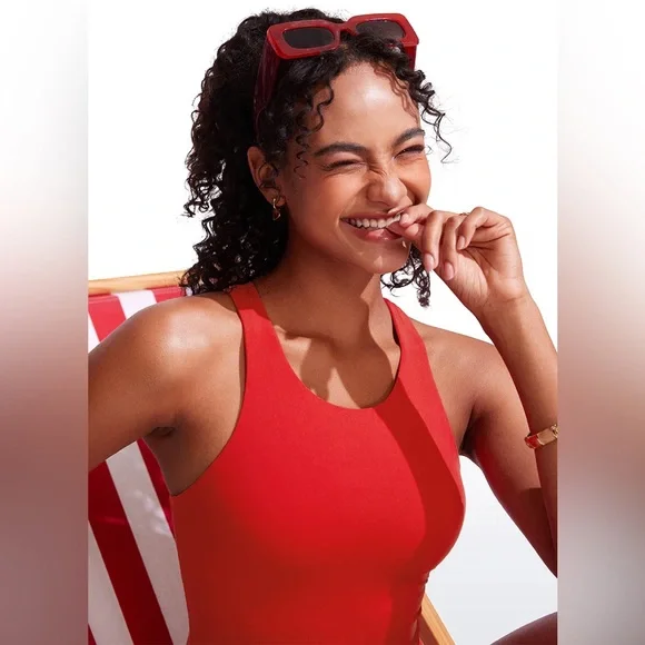 High Neck Racerback Tankini Top - Picture 3 of 6